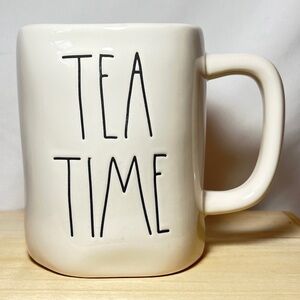 Rae Dunn Tea Time 🫖 Mug (white with yellow inside)